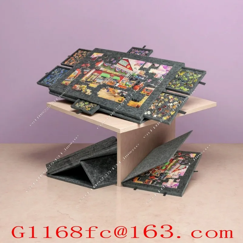 Portable Jigsaw Puzzle Table with Stand | 6 Drawers Puzzle Board with Lid Sorting Tray for Puzzle Enthusiasts