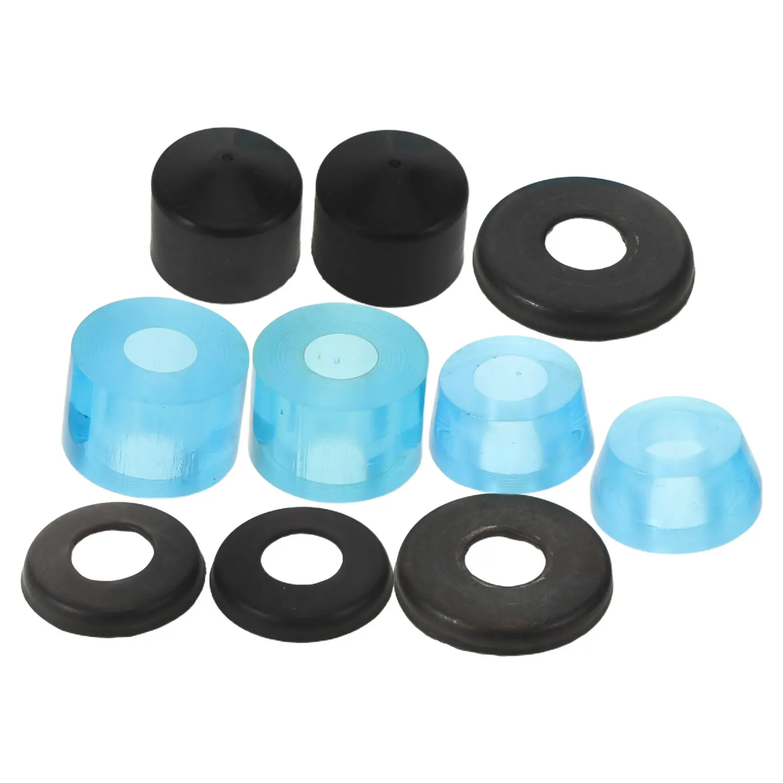 

1 Set Skateboard Bushings Shock Absorption Pads Skateboard Truck Hardware Replacement Pivot Cups Washers Longboard