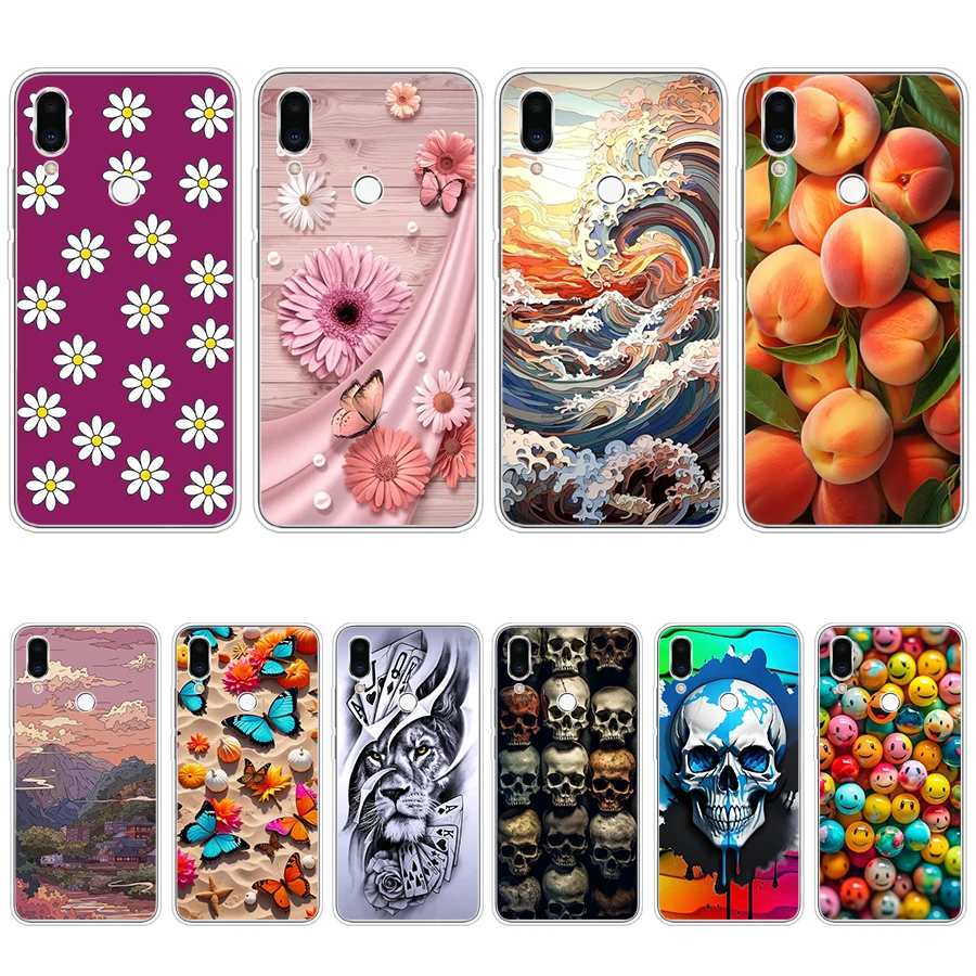 Meizu Note 9 용 휴대폰 케이스, 다채로운 노래, 부드러운 실리콘 Tpu 커버, S4