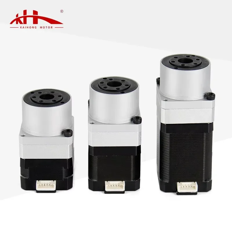 

Kaihong Customized Hybrid Nema 17 Stepper Motor Harmonic Reducer Geared Drive Gearbox 30:1 50:1 100:1 DC 24V 3D Printing