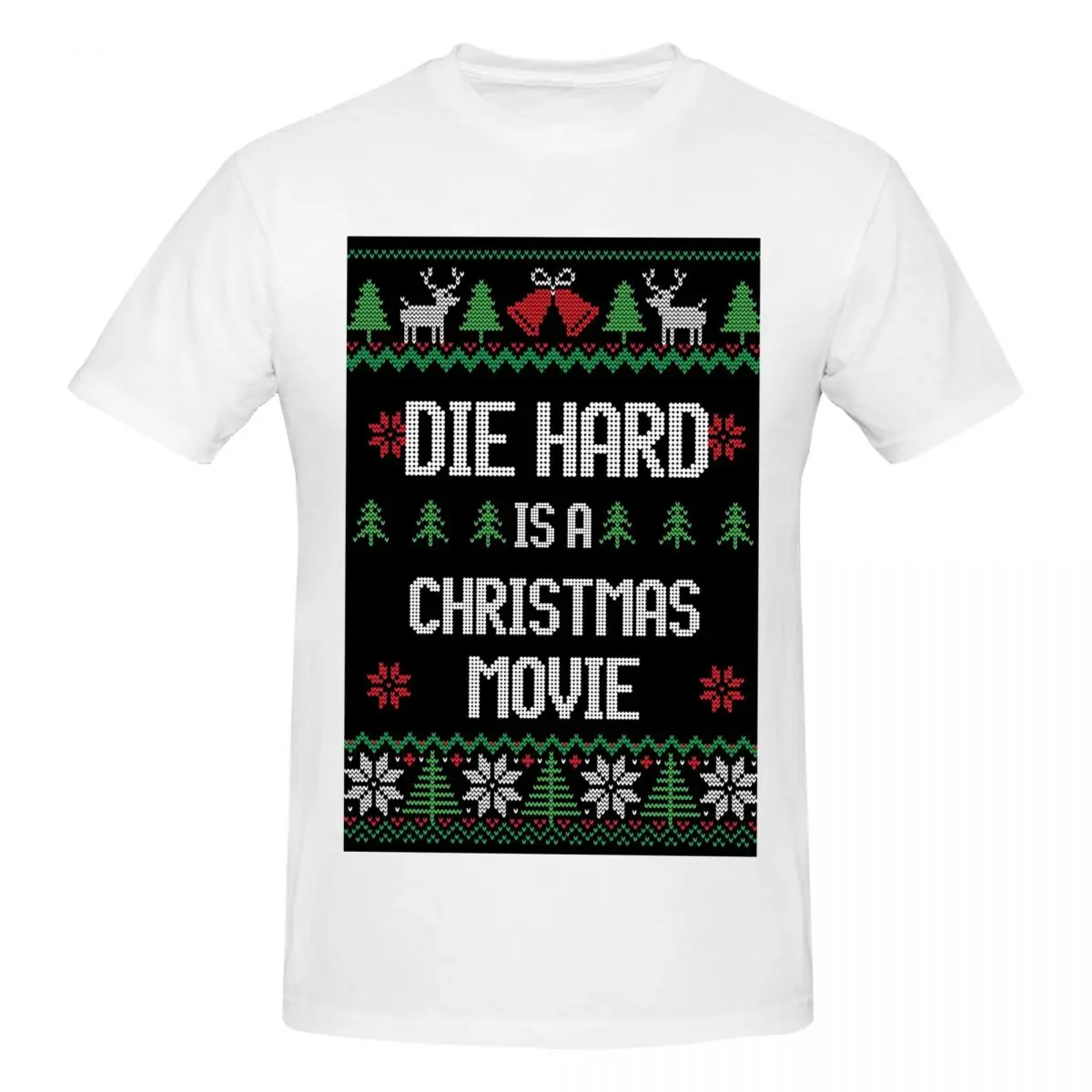 Die Hard Is A Christmas Movie Men T-Shirt Funny Oversized T Shirts Men's Crew Neck Cotton Tees Short Summer Male