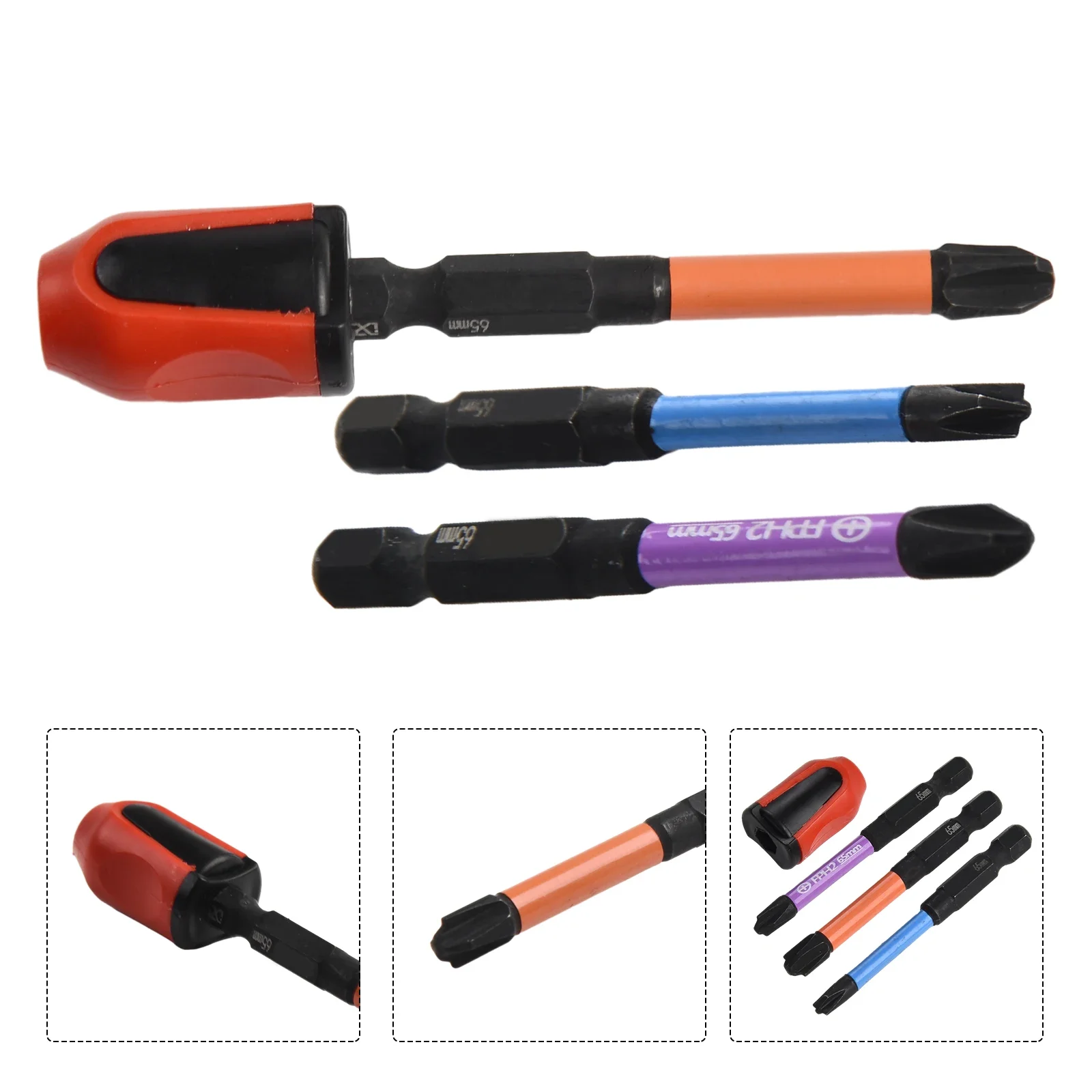 FPH1 FPH2 FPH3 FPZ1 FPZ2 FPZ3 Special Slotted Cross Screwdriver Bit For Electrician With Magnetic Ring  65mm/110mm.