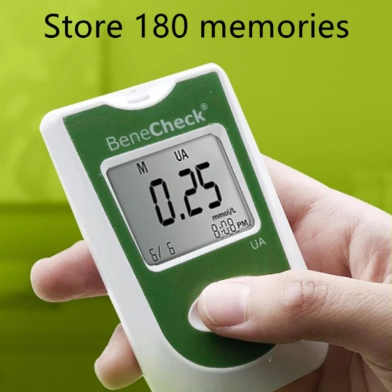 Bene Chek Uric Acid Test Analyser Anaemia Monitor With 10/25 Tablets Test Strips Benecheck Health Machine Measurement System^