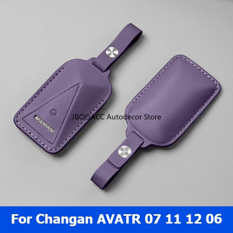 

Для Changan AVATR 07 06 11 12 2023 2024 2025 чехол для автомобильного ключа NAPPA кожаный чехол для ключей с пряжкой, брелок для ключей, сумка для внутреннего автомобиля, аксессуары