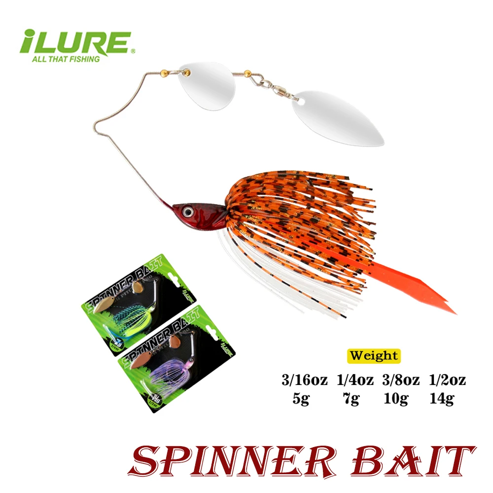 

Spinner Bait 7g 10g 14g Metal Vib Fishing Lure Trolling Rotating Spoon Wobbler Sinking Hard Bait With Sequin Pesca For Bass Pike