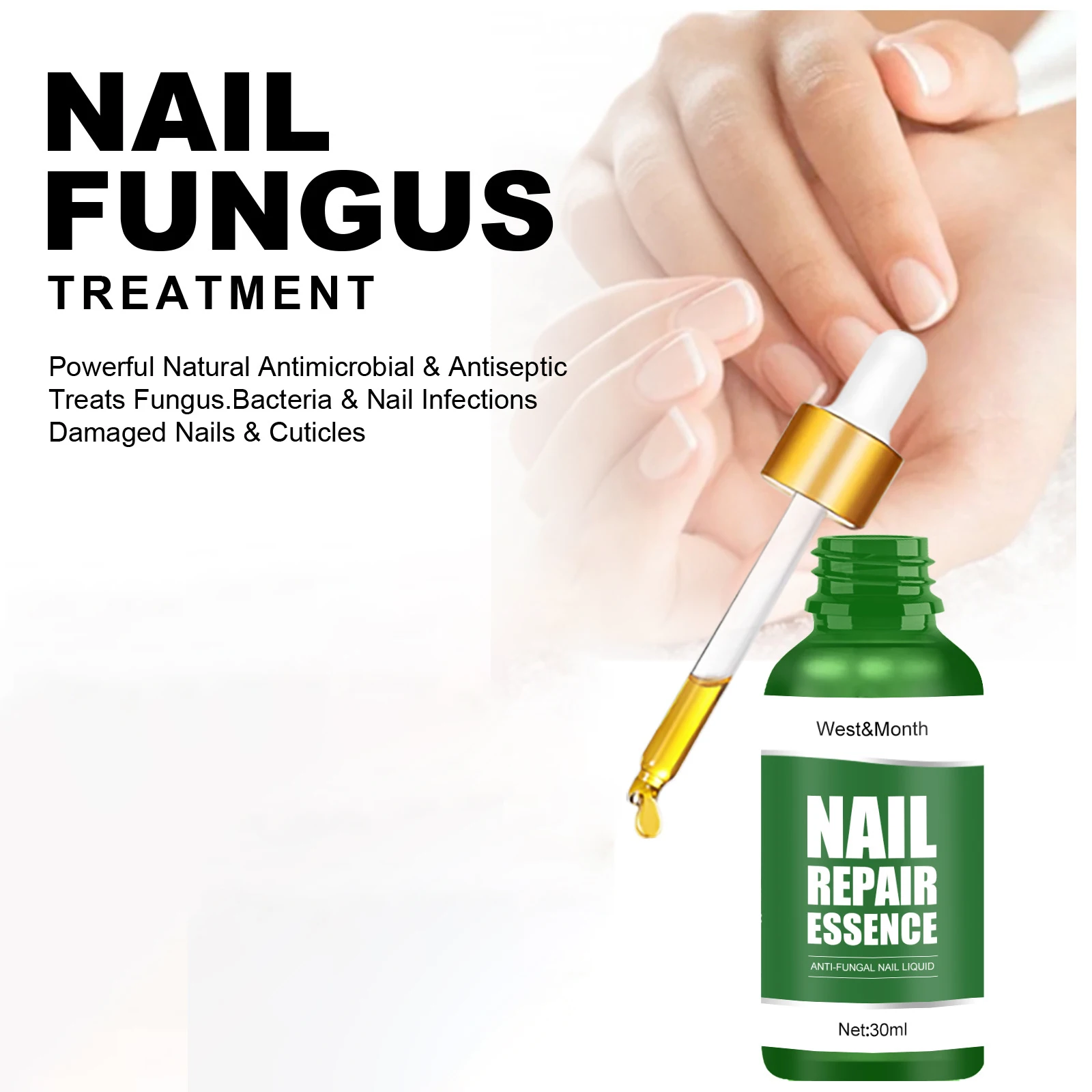 Nail Fungal Treatment Serum Anti Infection Gray Onychomycosis Removal Paronychia Whitening Toe Repairing Hand Foot Care Essence