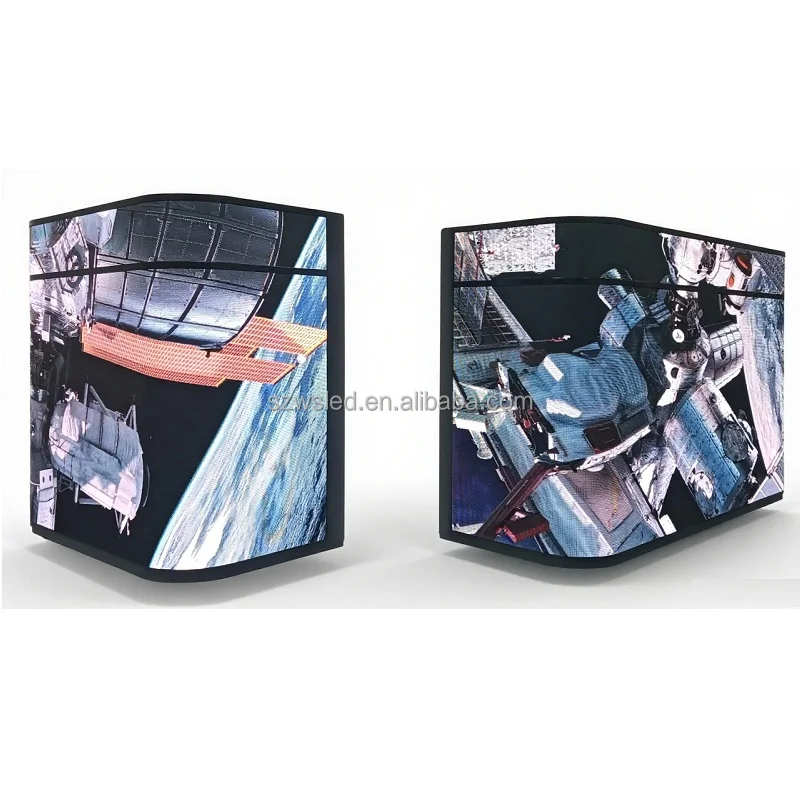 P4 Irregular Triangle LED DJ Booth Creative Shape Night Club DJ Console Display Screen