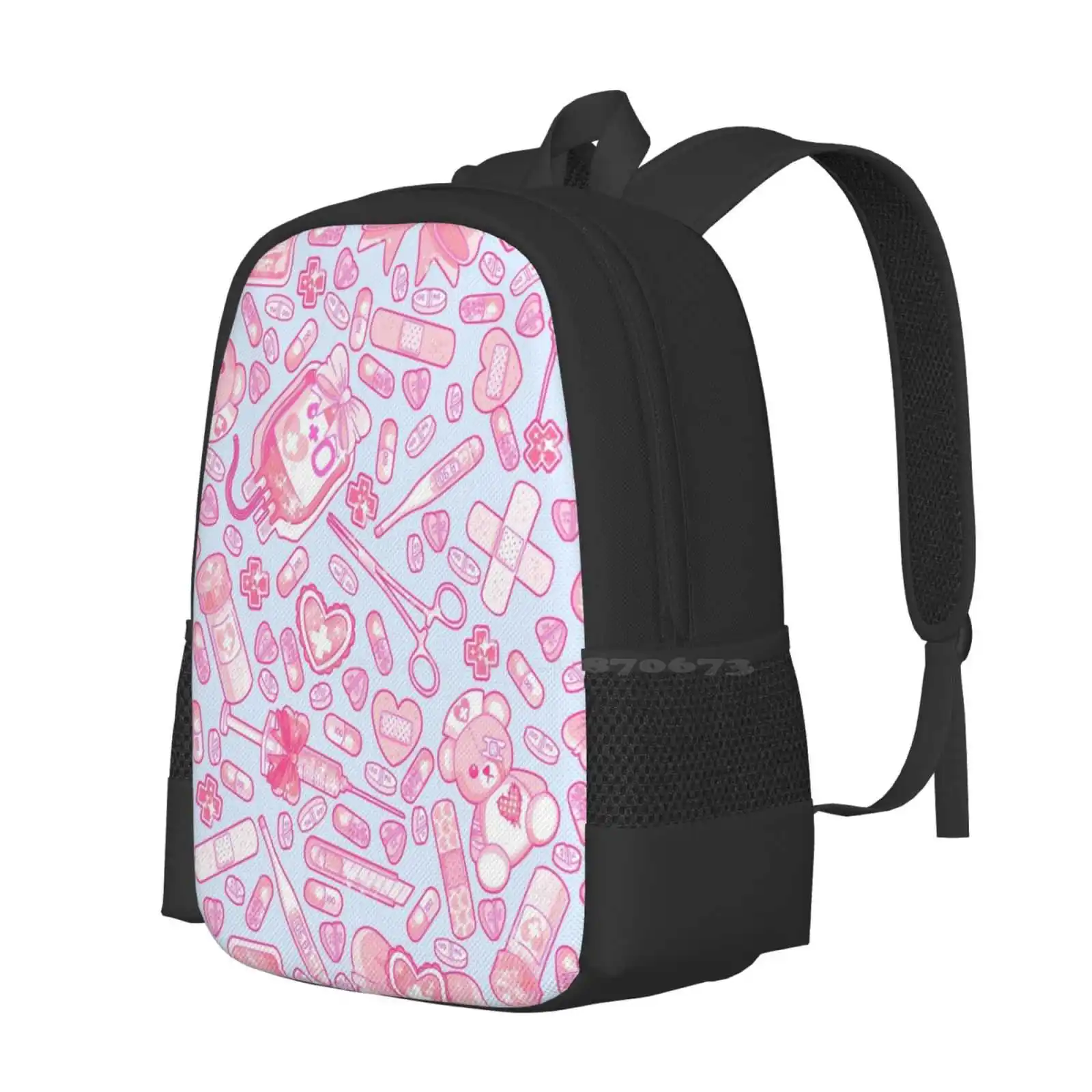 Sickly Sweet Hot Sale Backpack Fashion Bags Menhera Gurokawaii Pastel Goth Creepy Cute Pink Lolita Medical Pills Hospital