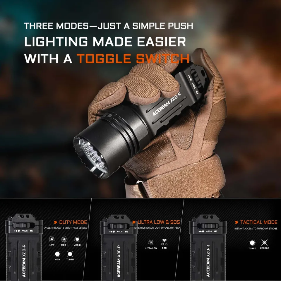 ACEBEAM X20-R 懐中電灯 超強力ライト 8000 ルーメン Amazon.co.jp: ACEBEAM X20 懐中電灯 超強力ライト 8000 ルーメン 645