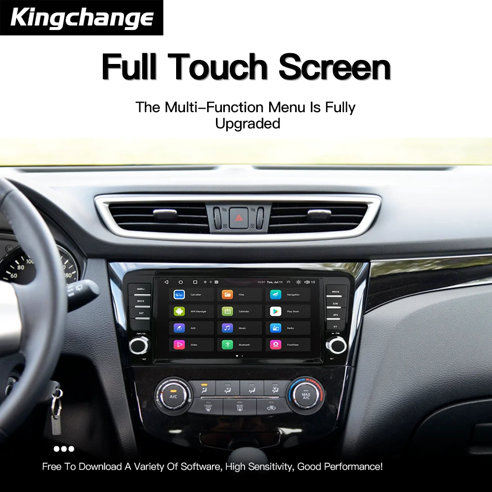 Kingchange-カーマルチメディアビデオプレーヤー、ラジオ、9インチ、Android 12、nissan x-trail、xtrail、x-trail 3、t32、qashqai 2 j11、2014-2022