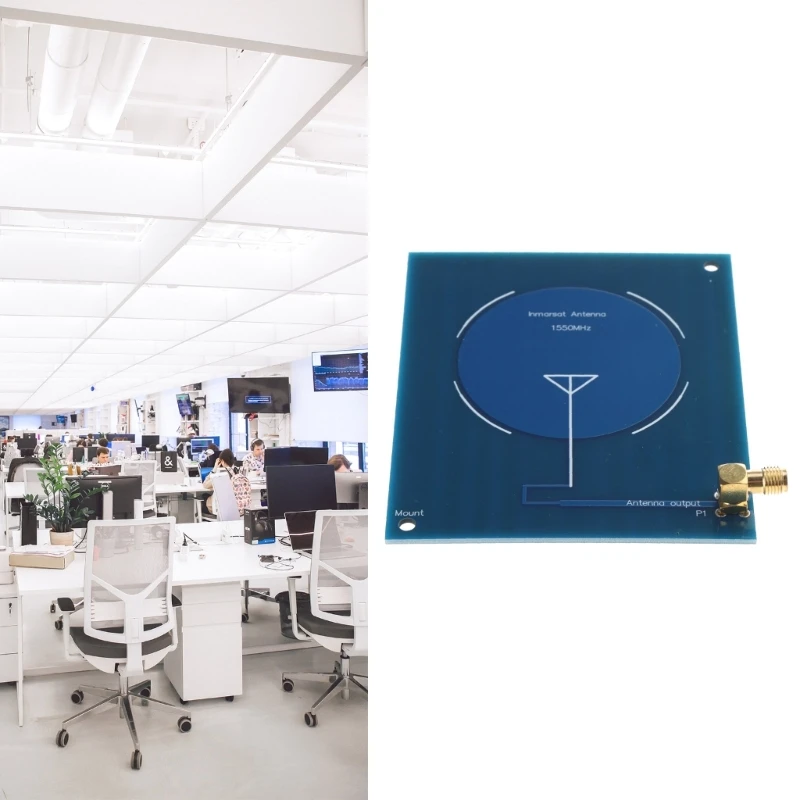 プロフェッショナル衛星アンテナ 1550MHz PCB アンテナ (InmarsatAERO/STDC 用)