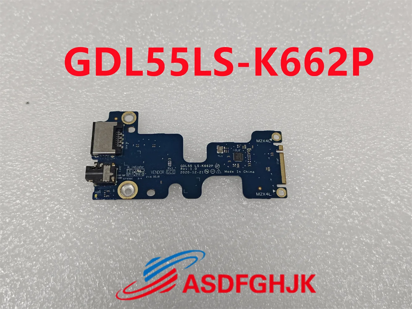 

GDL55LS-K662P подходит для ноутбука Dell G15 5510 5511, сетевая аудиоплата ввода-вывода RJ45 PMY370 PMY37 455PAL31L01, ввода-вывода