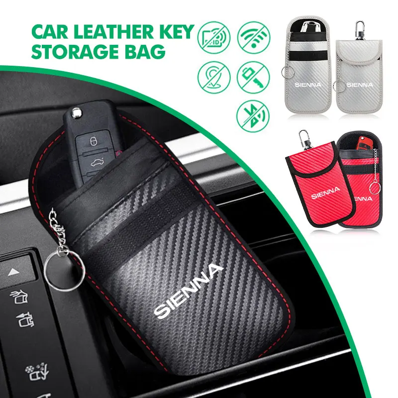 Car Key Shielding Bag Credit Card FOB Signal Blocker Case For Toyota Sienna Corolla Verso Yaris Prius Rav4 Aut Highlander