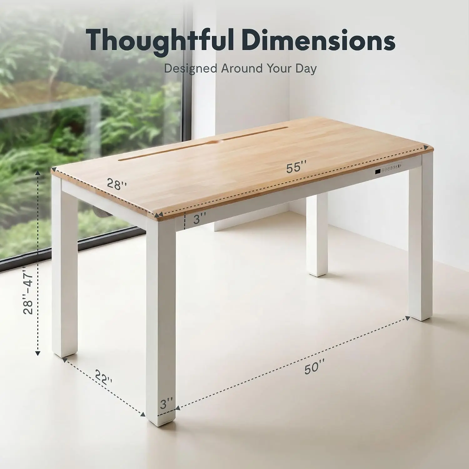 4-Leg Electric Standing Desk Height Adjustable Office Workstation, Customized