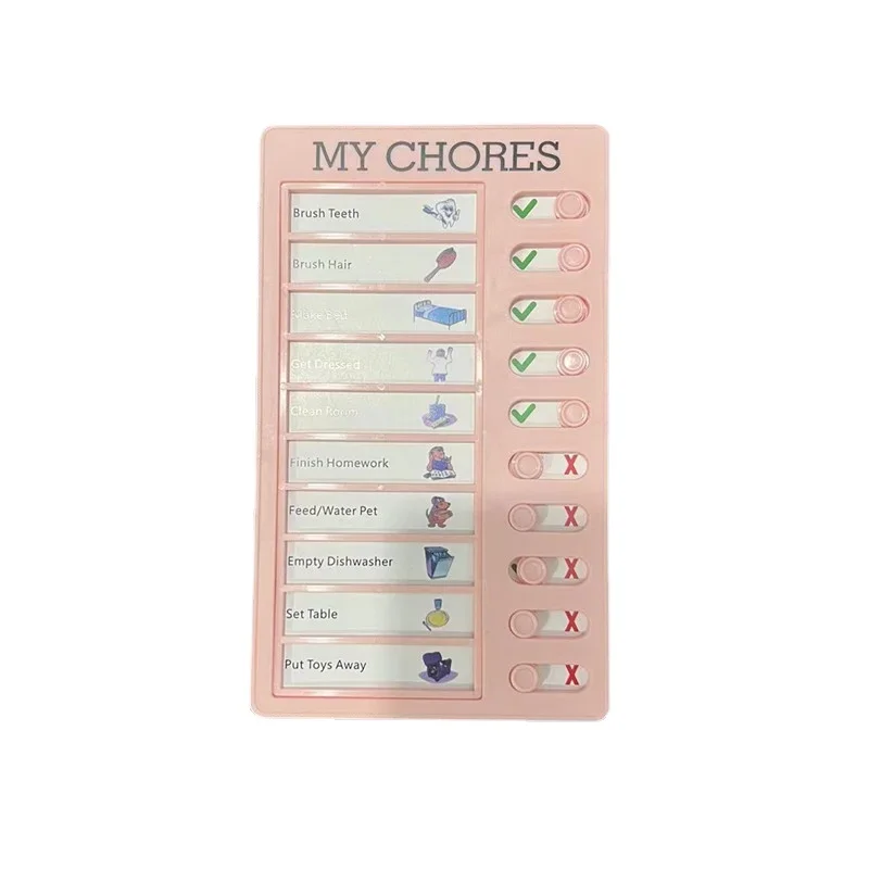 Schedule Organization Note Card Punch Card Device for Notes Daily Task Planning Portable Memo Checklist Elderly Child Note Board