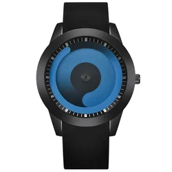 Reloj de cuarzo con banda de goma para hombre, cronógrafo de marca de lujo, diseño único, a la moda, sencillo, Barato