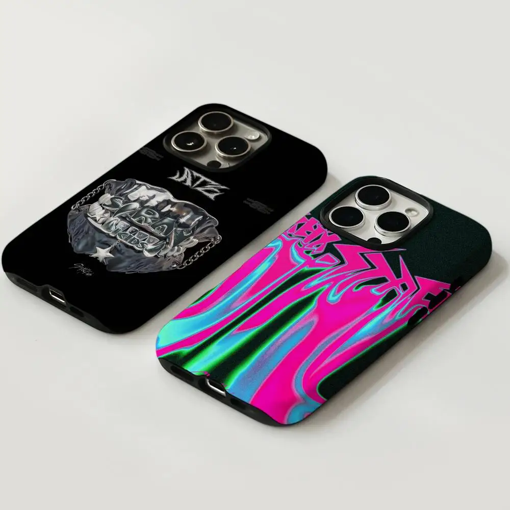 

Чехол для телефона для iPhone 17, 16, 15, 14, 13, 12, Pro Max Plus, глянцевый двухслойный жидкий жесткий корпус HD SKZ ATE