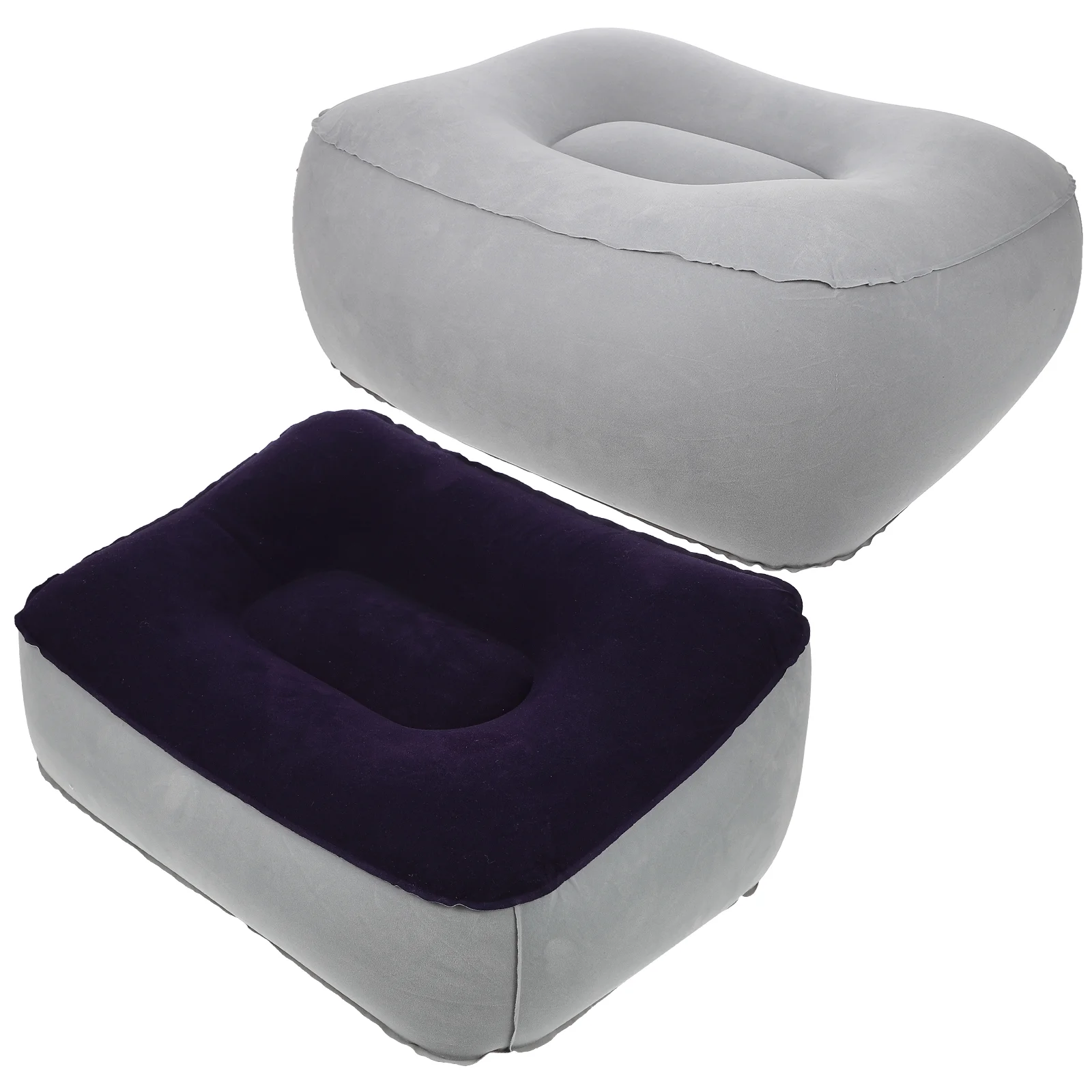 Inflável Pé Resto Pad, Travesseiro De Viagem, Almofada, Perna, Avião, Footrest, Fezes, 2 pcs