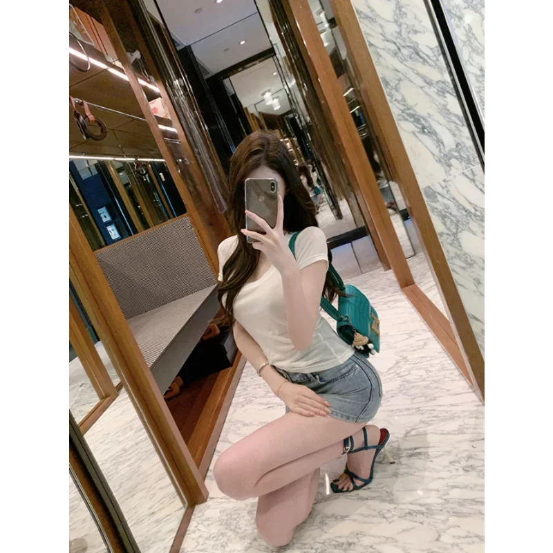 صنادل نسائية بمزاج كعب رفيع مفتوح من الأمام مثير للكاحل بحزام متقاطع وكعب عالٍ فرنسي ناعم من الأسفل يحجب الأحذية النسائية #4