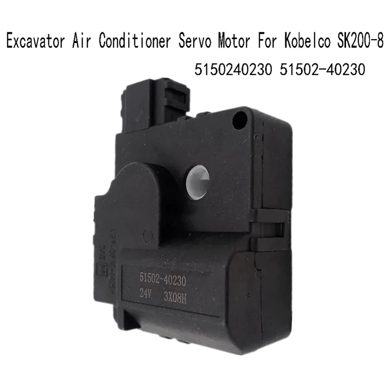 24V 3X08H Excavator Air Conditioner Servo Motor For Kobelco SK200-8 5150240230 51502-40230