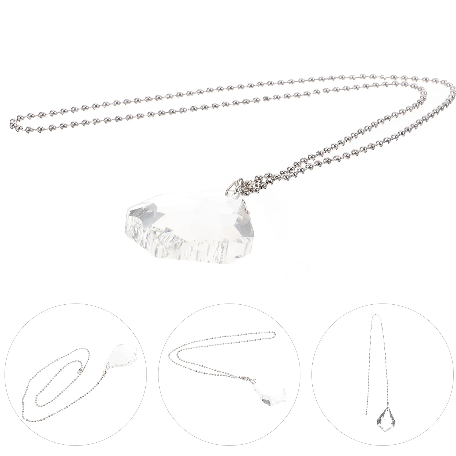 

Crystal Prism Pull Chain For Light Fixtures Ceiling Fan Pull Chain Beaded Extension Decorative Lamp Chains Fan Extender