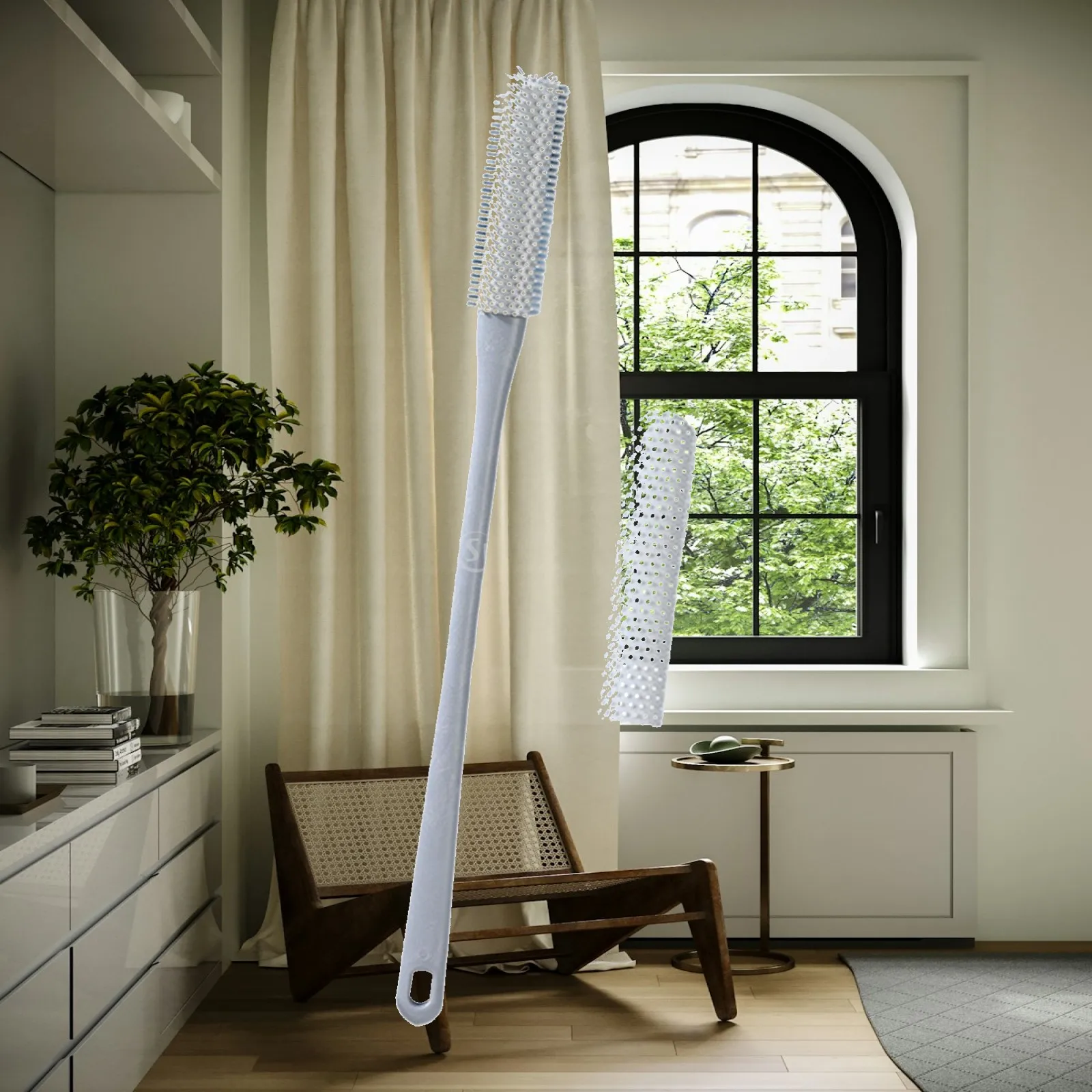 Toe Cleaning Brush, Foot Brush, Apply Lotion, 40cm, Skin Exfoliating Shower with