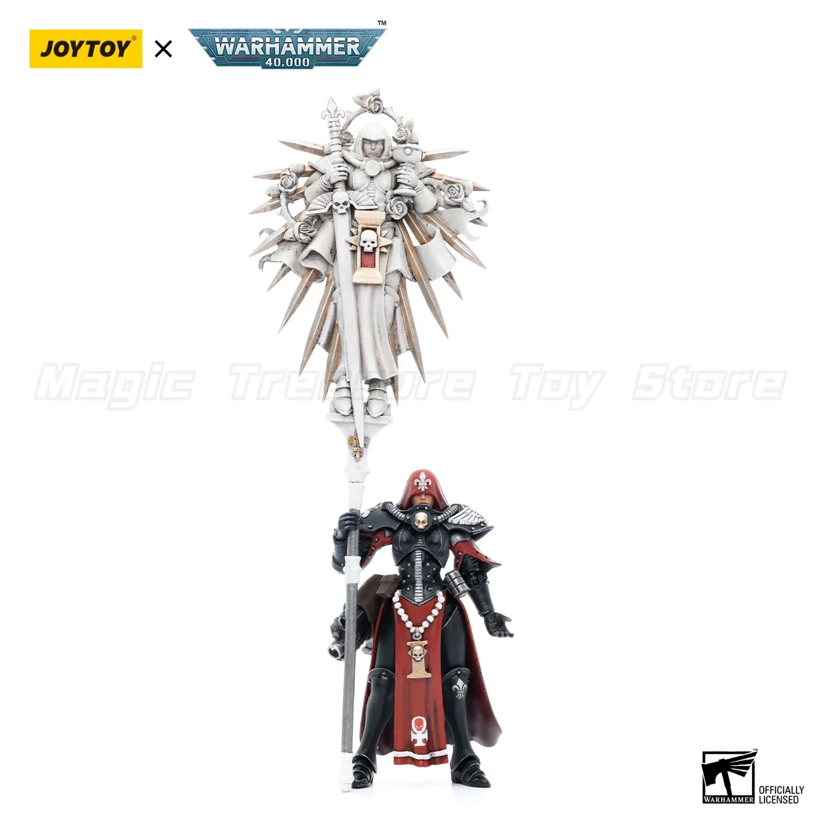 【MT】JOYTOY Warhammer 40K Adepta Sororitas Imagifier Sister Saelon Noyalle Superior Kassia Jurel 1/18 لعبة شخصيات الحركة