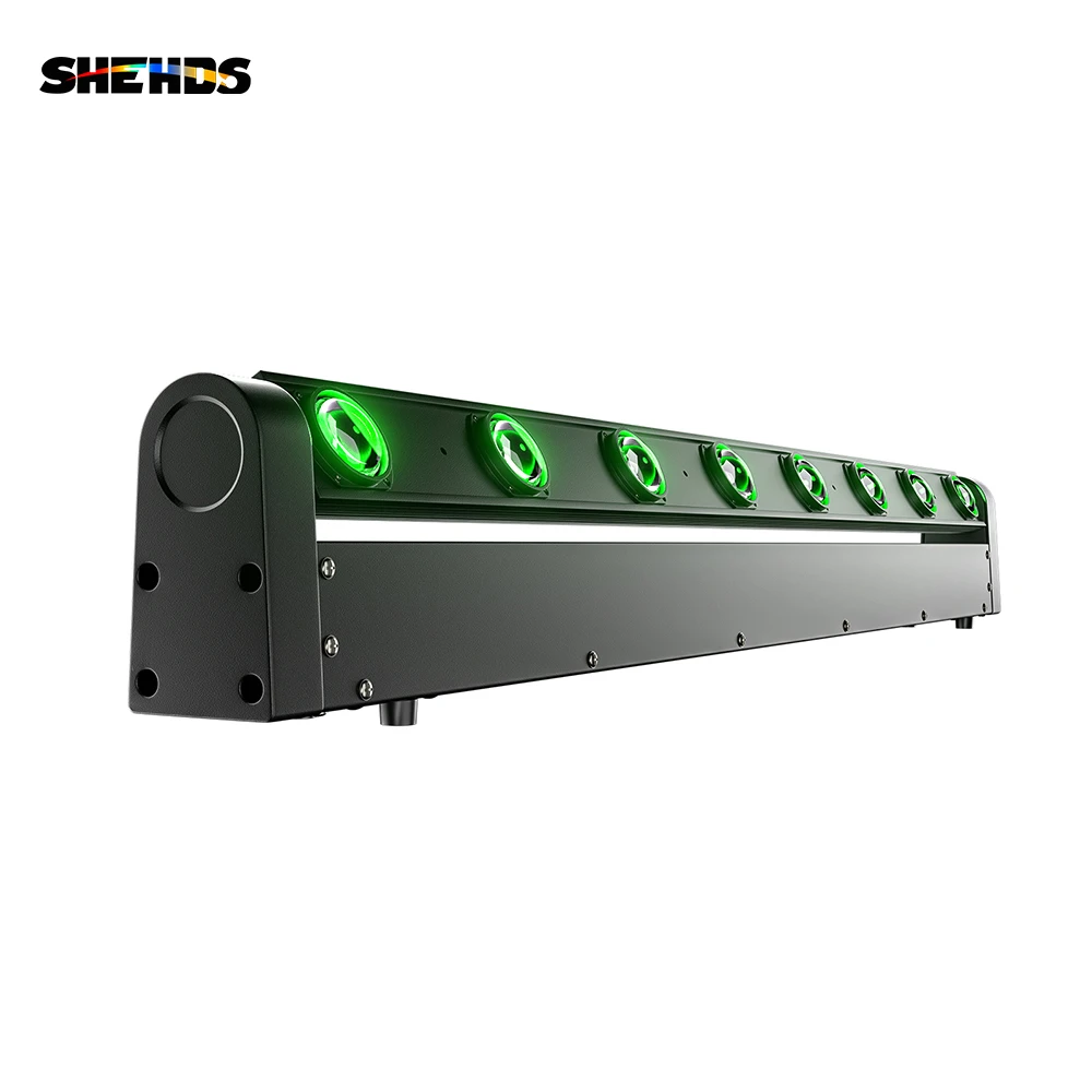 

SHEHDS Stage Light DMX LED 8x12W RGBW 4in1 Moving Head Light Hot Wheel Infinite Rotating LED Beam Stage KTV DJ Party Wedding