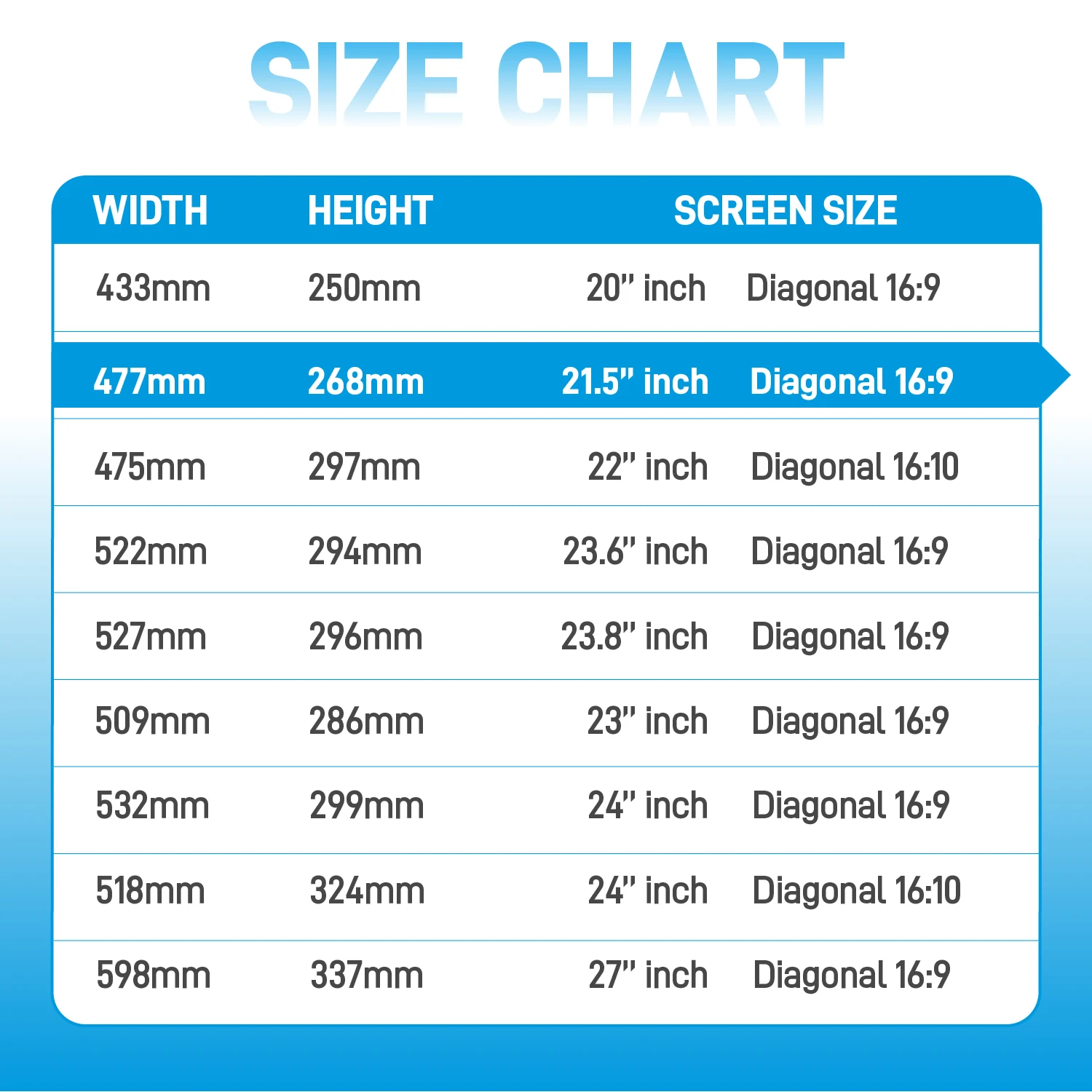 21.5 Inch Computer Privacy Screen Filter 16:9Widescreen Removable PC 21.5