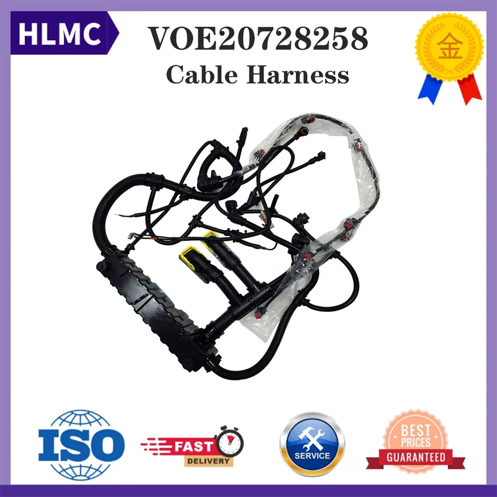 EC160B EC180B EC210B EW145B EW160B EW180B EW200B L60E L70E 20728258 20551332 VOE20728258 VOE20551332 D6D Engine Wire Harness