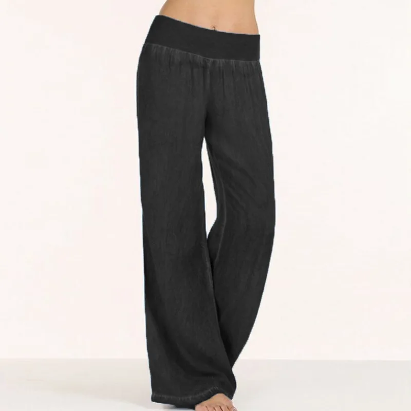 2024 wiosenny i jesienny nowy damskie cienkie dżinsy z szeroką nogawką Unisex z wysokim z rozciągliwą talią spodnie dżinsowe modne luźne spodnie w stylu Casual