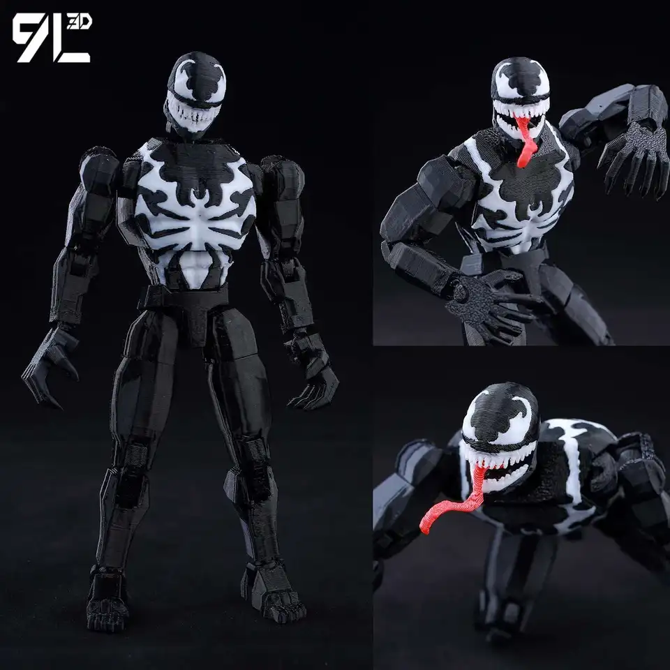 Venom Spider-Man Lucky13 Dummy13 Action Figures - 3D Printed T13