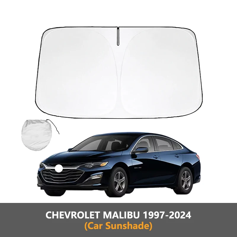 

For CHEVROLET MALIBU 1997-2024 Car Sunshade Sun Shade Front Rear Window Film Windshield Visor Cover UV Protect Reflector