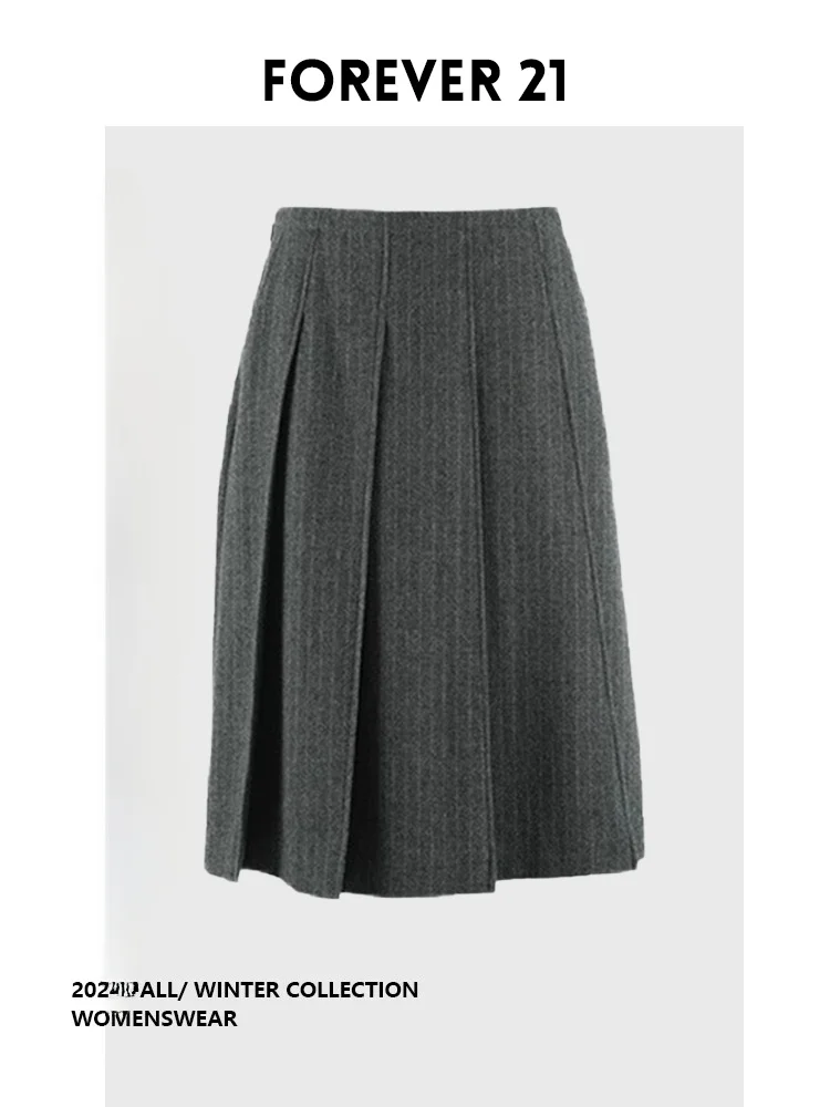 

Юбка с высокой талией и плиссировкой Ele, серия Forever 2 ay, модная осенняя новинка, женская, больших размеров, премиум-качество