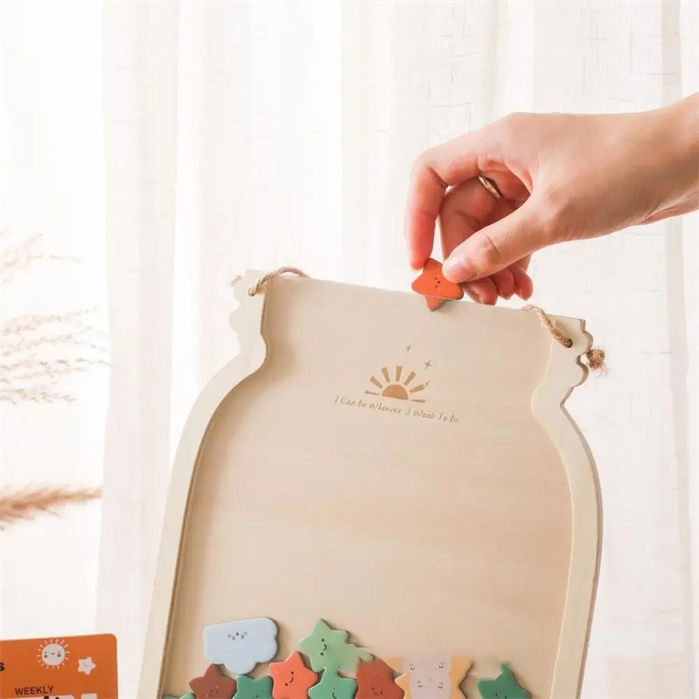 별이나 도넛 모양 나무 보상병 교육용 액세서리 행동 차트 어린이 보상병 집안일 차트