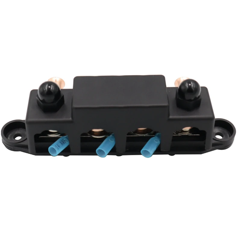 Busbar Box Plate 250A Integrated Specification Current Busbar Cable Box Power Box Spare Parts Parts For RV Yacht Car Black