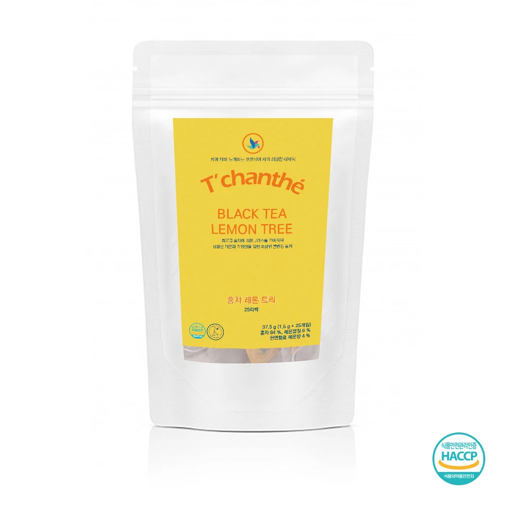 티샹떼 홍차 레몬트리 25티백 1.5g 블랙티 삼각티백