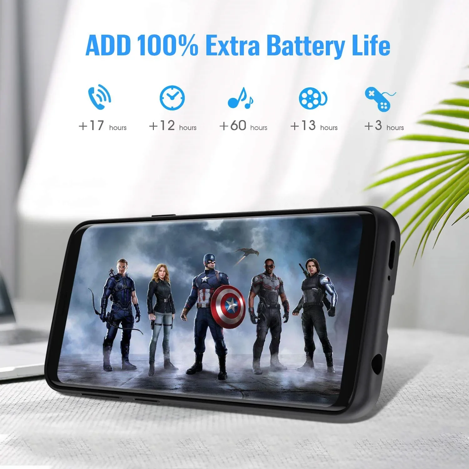 6000mAh Slim battery case For Samsung Galaxy S9 Silicone shockproof Rechargeable power bank Charging Cover For Samsung S9