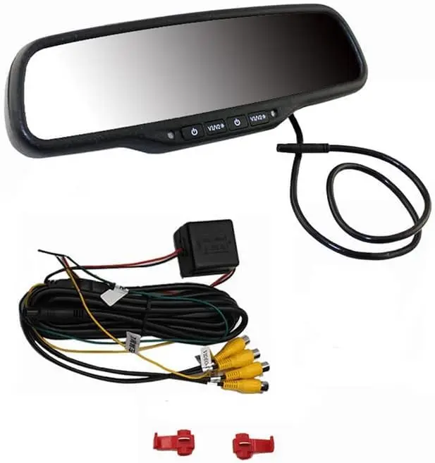 4.3'' Digital LCD Dual Screen Anti-glare Car Rear View Monitor Mirror&Bracket