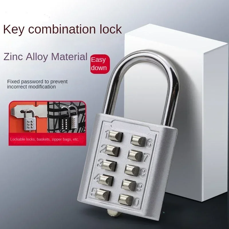 Key Password Lock Gym Luggage Household and Commercial Changing Cabinet Lock Outdoor Waterproof Student Mini Hanging Lock Head