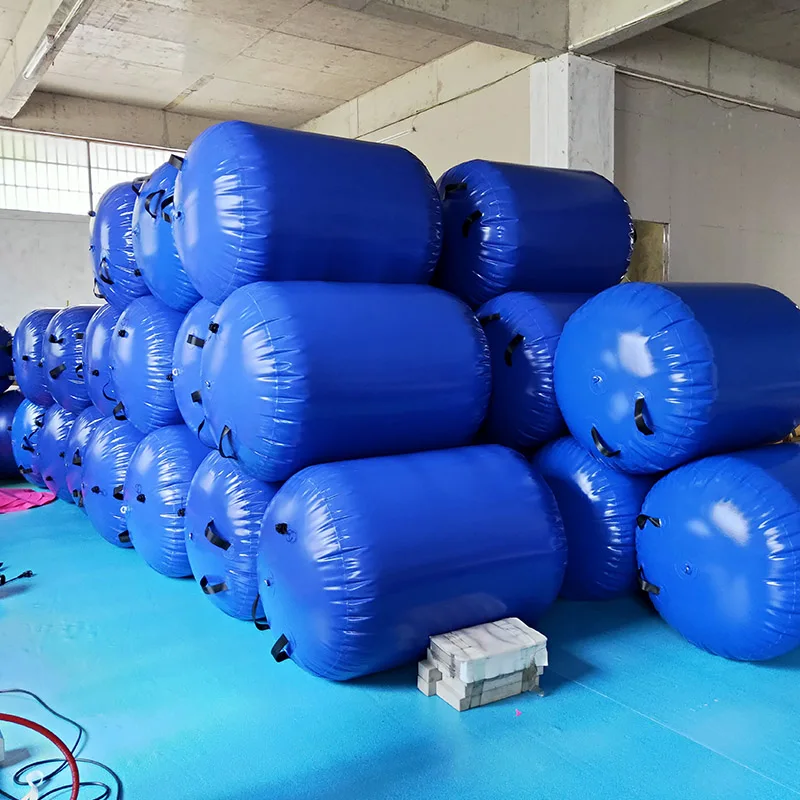 85x100cm Inflatable Gymnastics Gym Air Mat Floor Home Gymnastics Exercise Inverted Backflip Round Column Tumbling Mat Indoor