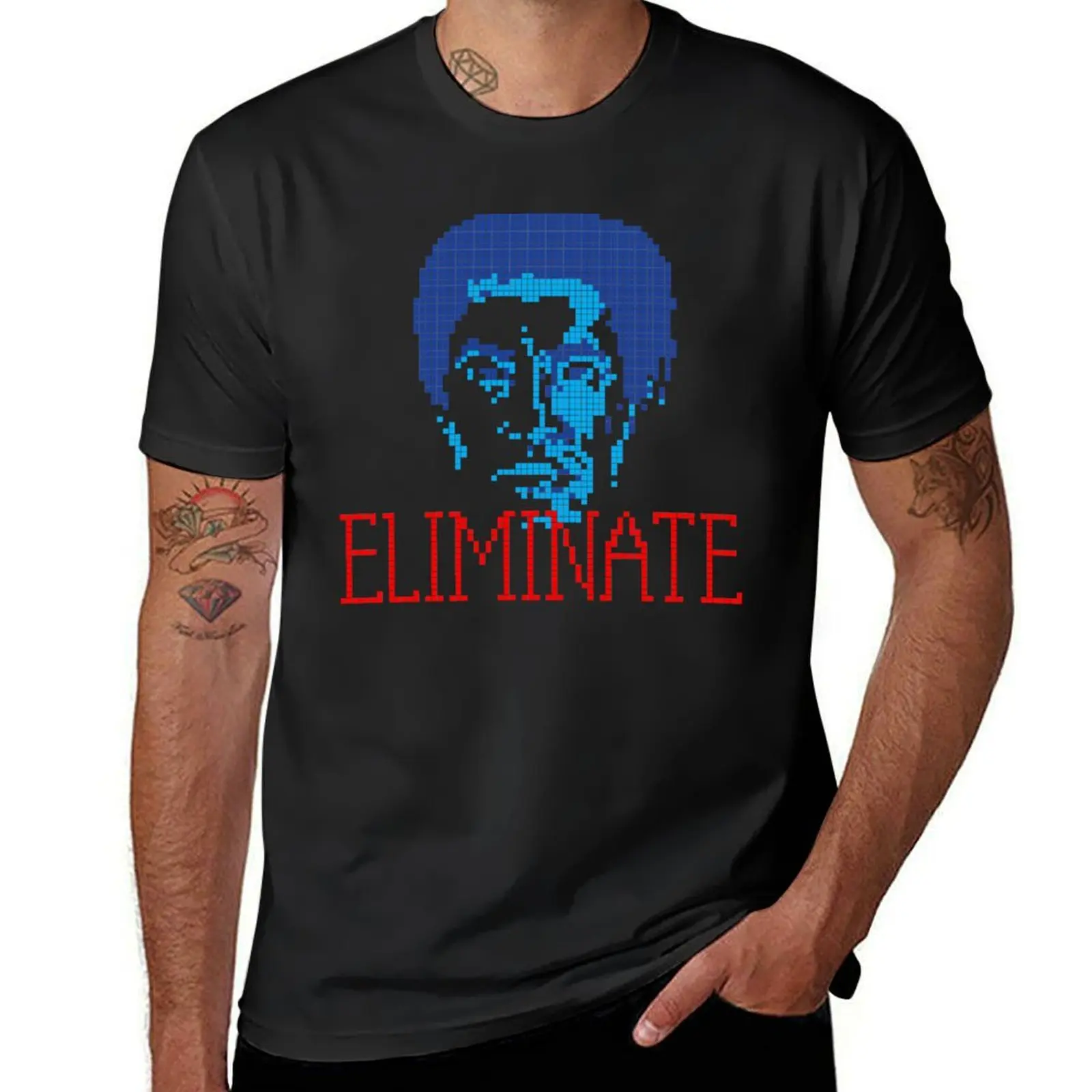 Blake's 7 - ELIMINATE T-Shirt cute tops Short sleeve tee Aesthetic clothing mens cotton t shirts