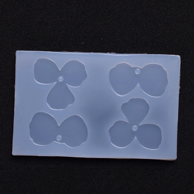 Moule en Silicone pour pendentif boucle d'oreille, pétale fleur, bijoux en résine époxy, antiadhésif