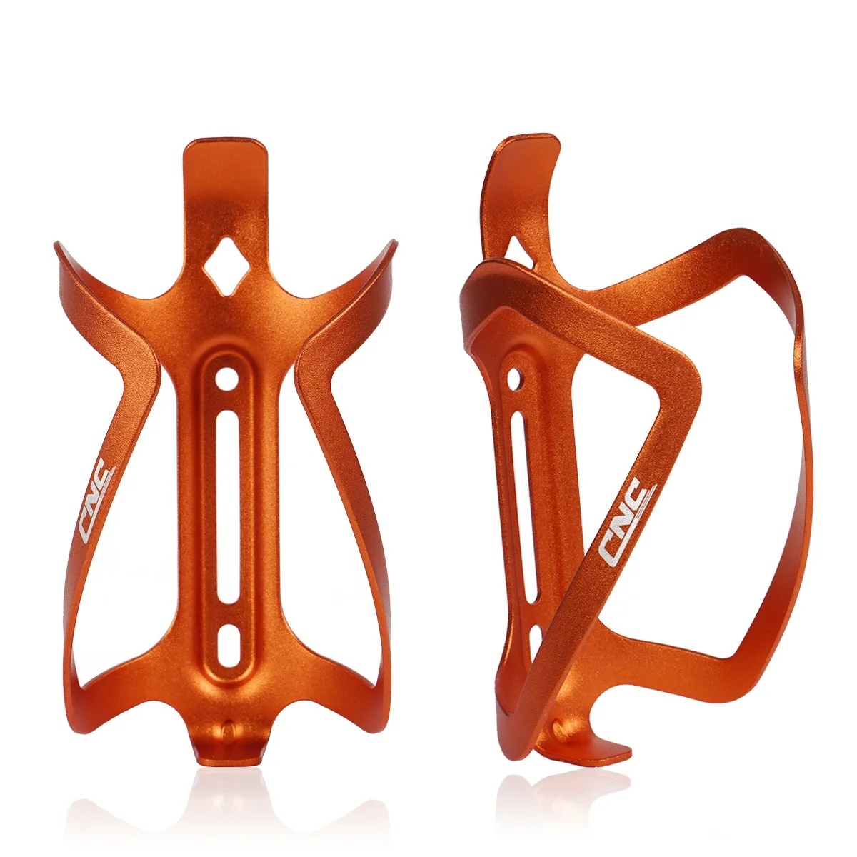 Aluminum 6061 Matte Orange Bicycle Bottle Holder 2 Piece