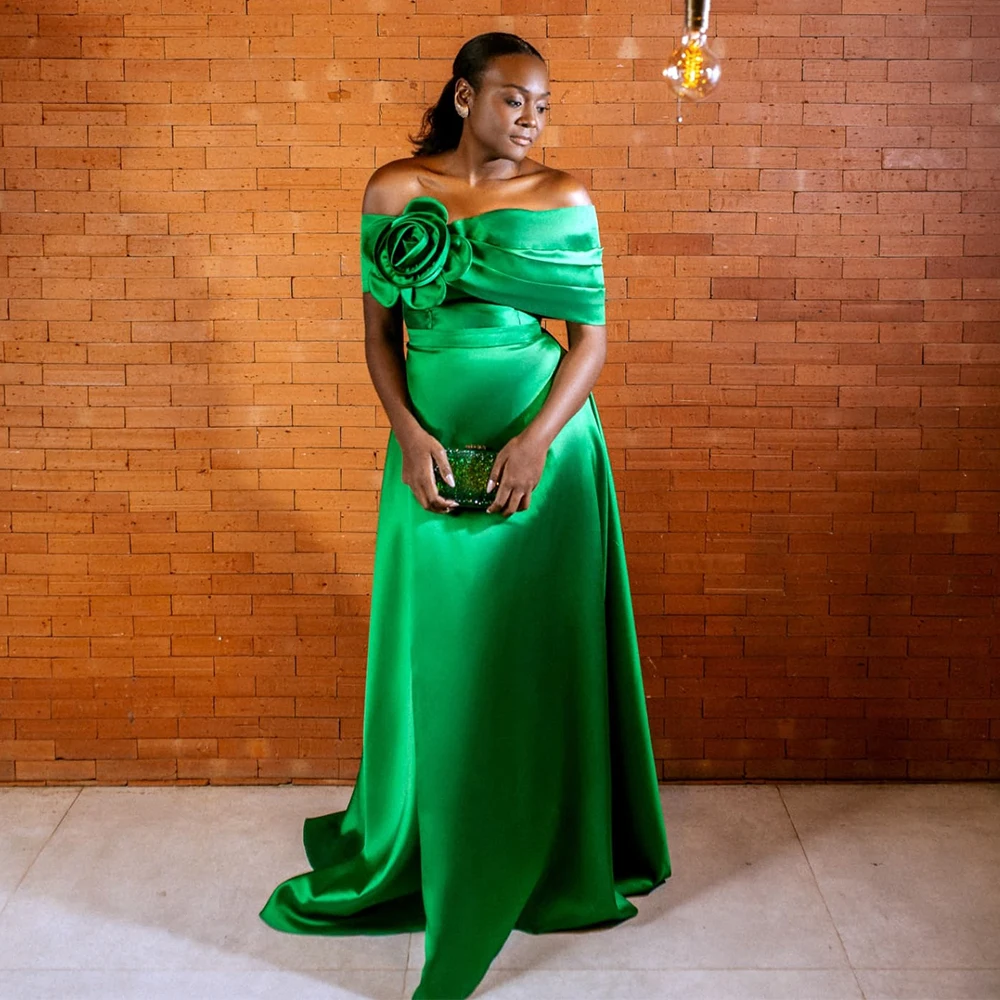 

Африканские вечерние платья для женщин с открытыми плечами, трапециевидные свадебные платья для гостей, вечерние платья знаменитостей для торжественных случаев по индивидуальному заказу