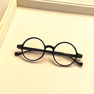 3 عبوات من نظارات القراءة المستديرة غير الطبية المضادة للضوء الأزرق - إطار PC لطيف كامل الحواف مع عدسات من البولي كربونات الشفافة #6