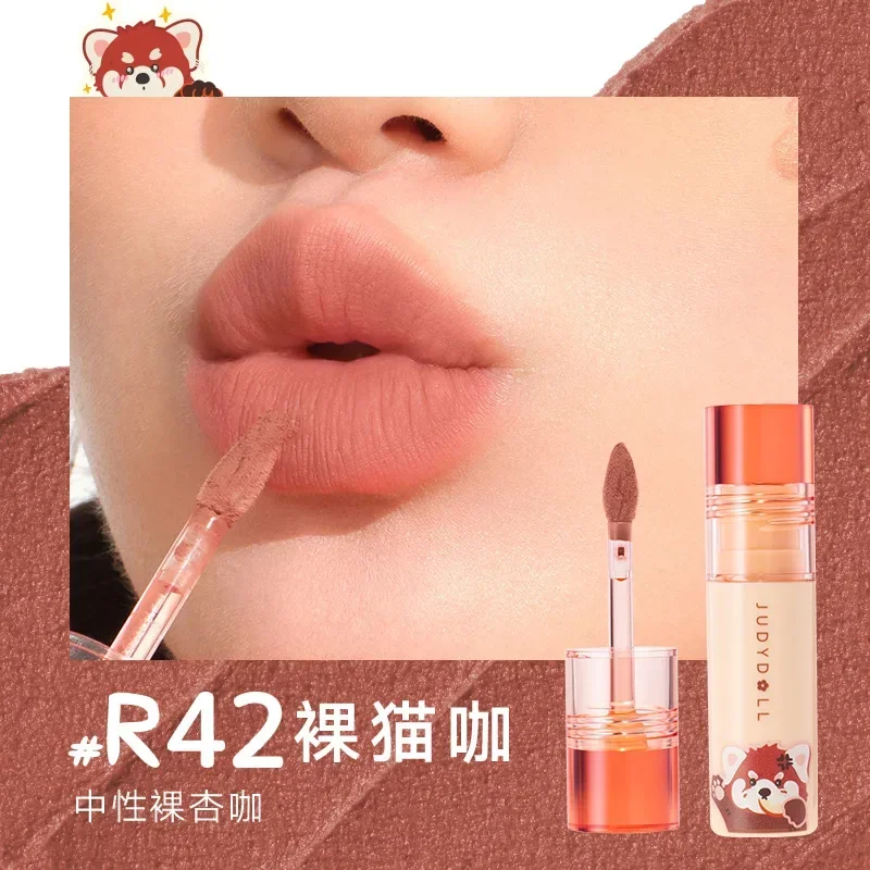 Judydoll Lip Clay Small Milk Clay Matte Silly Lip Stain Female Longlasting Non-sticky Lip Gloss Lip Oil White Velvet Lips Blush