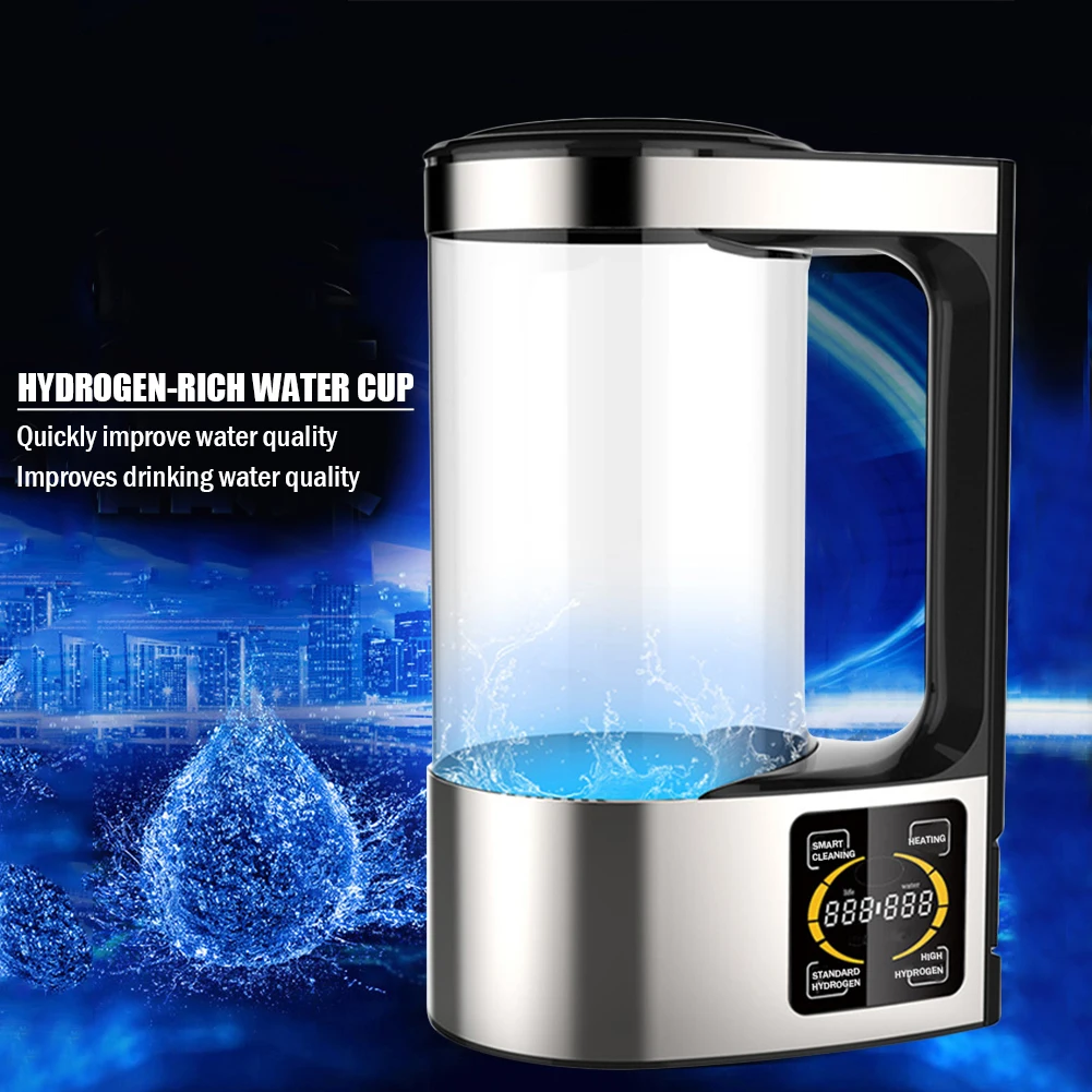 2L Hydrogen-Rich Water Cup Electric Hydrogen Rich Water Generator Bottle Titanium Quality Filter Portable Hydrogen Rich Kettle