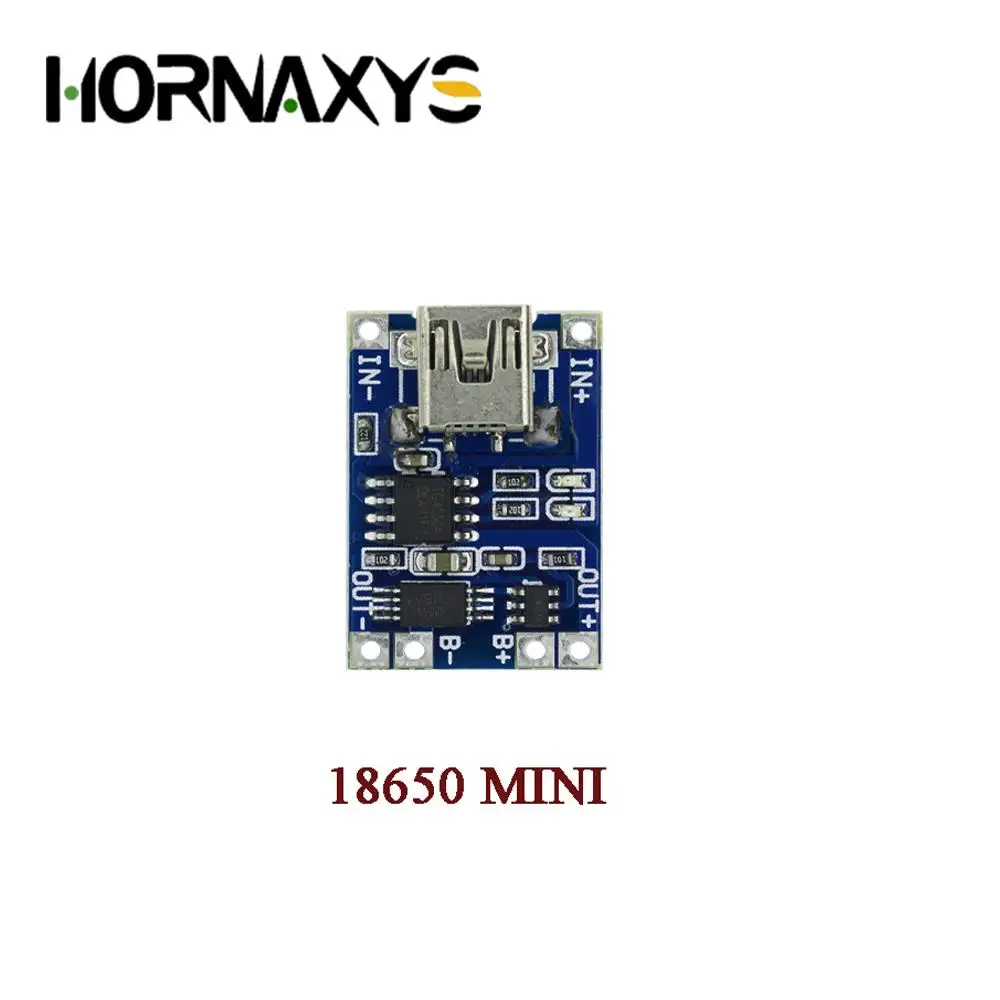 Imagem -04 - Placa de Carregamento do Módulo do Carregador da Bateria do Lítio com Proteção Funções Duplas Mini Micro Tipo-c Usb 5v 1a 18650 Tp4056 100 Pcs