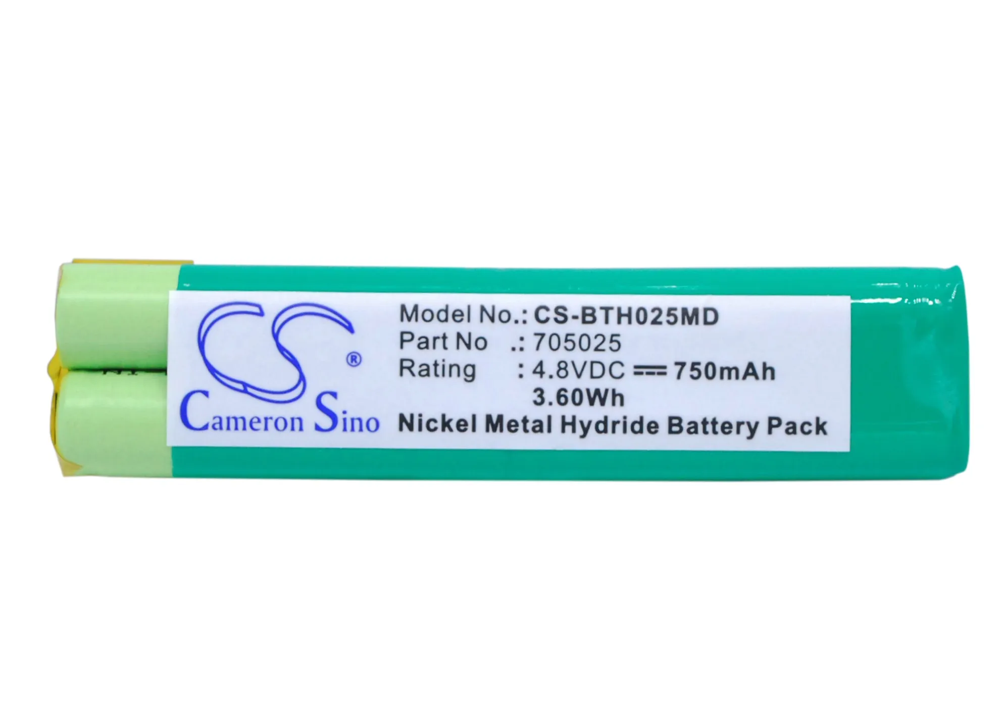 Batería Médica Ni-MH para Mettler Toledo, BrandTech |   4.8V, 750mAh |   Compatible con: HandyStep, AutoRep E, Pipeta Repetidora